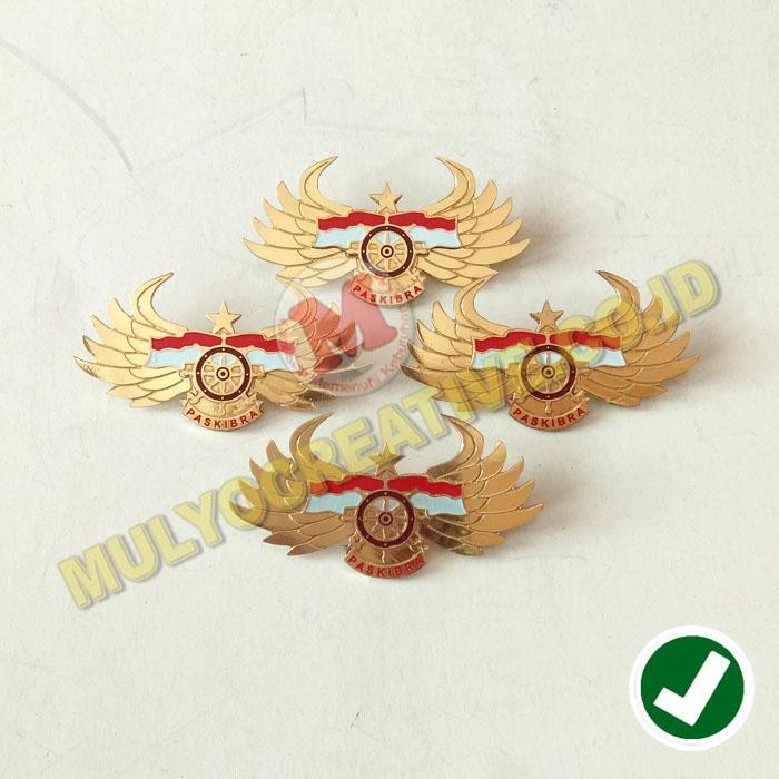 

Lencana PASKIBRA Logo Jangkar Merah Putih Bahan Logam Kuningan PREMIUM