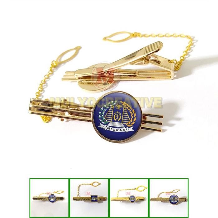 

Jepit Dasi Penjepit Dasi Logo Imigrasi - Pin Tie Clasp Logo Imigrasi PREMIUM