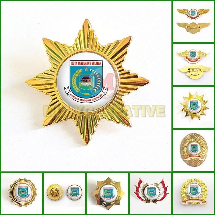 

Pin Tangerang Selatan Pin Bros Wing Logo Tangsel PREMIUM
