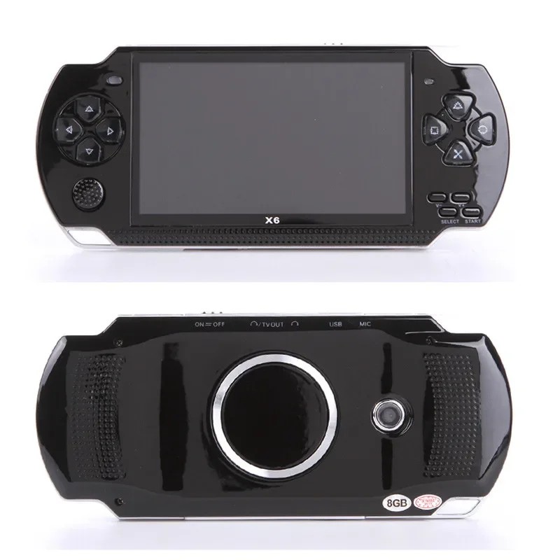 Portable Handheld Game Console X6 8G 32G 128-bit 4 inch PSP HD Retro