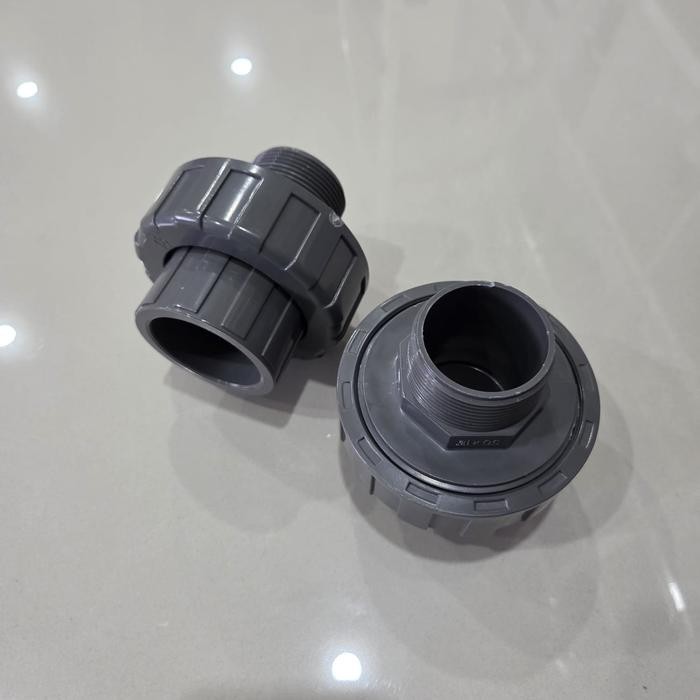Watermur Drat Luar 1,5" (Inch) Pvc Union Drat Socket