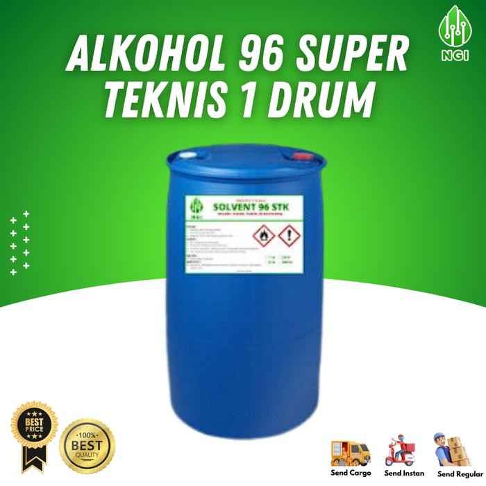 alkohol 96% Teknis Super 200 liter 1 Drum