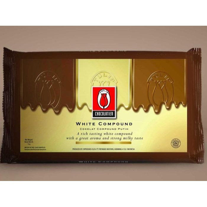 

NEW! COKLAT TULIP WHITE CHOCOLATE COMPOUND 1KG