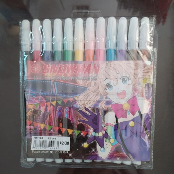 

Harga Paket Grosir Isi10Set. Original Spidol 12 Warna Snowman (Untuk Penanda, Mewarnai, Menggambar