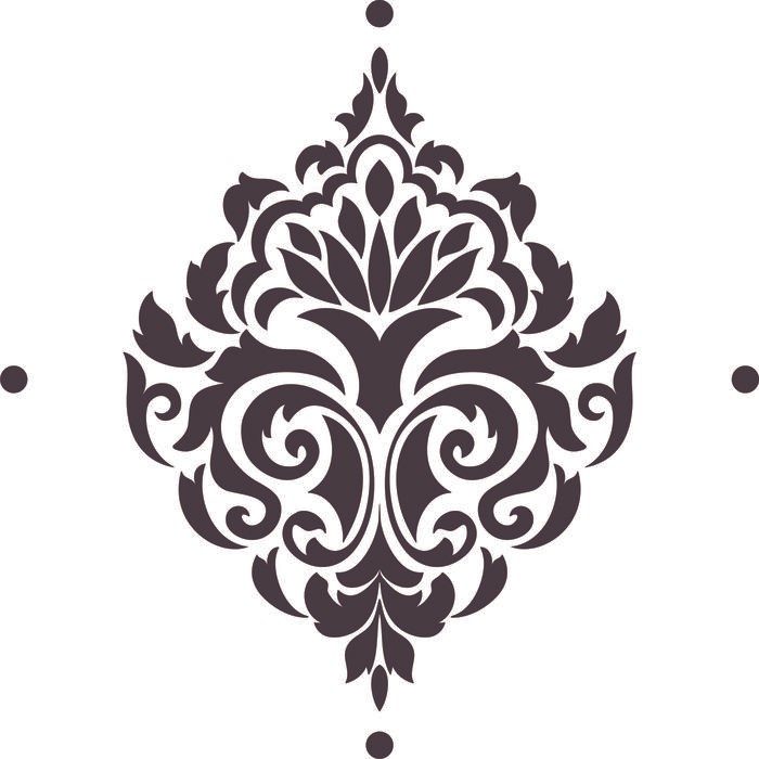 

Stencil Dinding, Wall Stencil, Flower Stencil Motif 16