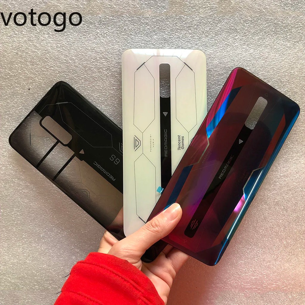 Repair Original For ZTE Nubia Red Magic 6 6S Pro 6R NX669J Rear Back Battery Cover Door Glass Housin