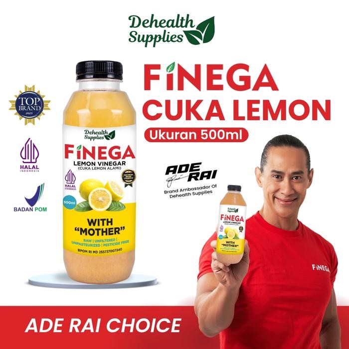 

Ready- Dehealth Supplies Finega Cuka Lemon 500Ml (Botol Plastik) #Gratisongkir