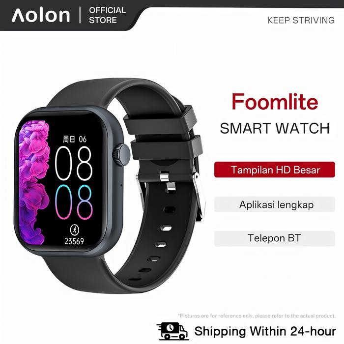 Aolon Huafit Foomlite Large Screen Smartwatch Jam Tangan Pintar Asli Jam Tangan Pintar Diy Wallpaper