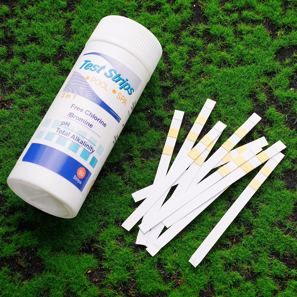 IMPORT 50pc Chlorine PH Test Strips SPA Swimming Pool Water Tester Paper Residual Chlorine PH Value
