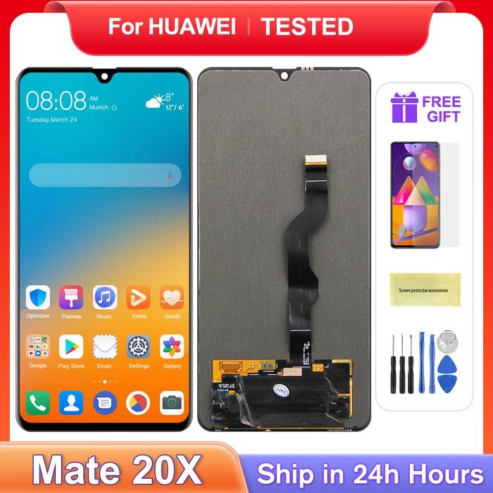 For HUAWEI 7.2''Mate 20X For  Mate 20 X EVR-L29 AL00 TL00 LCD Display Touch Screen Digitizer Assembl