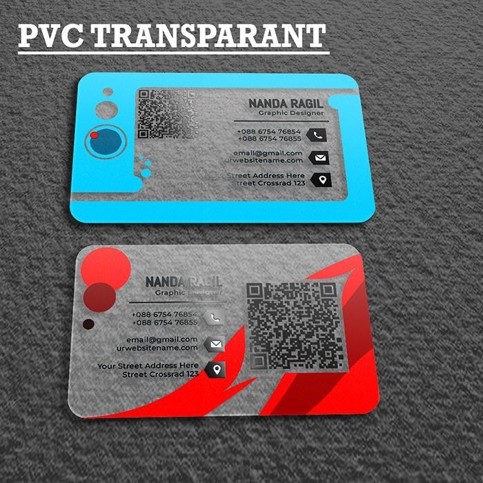 

ASLI Kartu a Executive/Premium/Spot UV Transparant PVC 50pcs READY STOCK