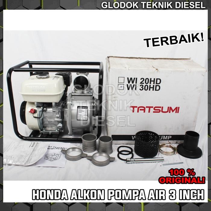 MESIN POMPA AIR SAWAH IRIGASI ALKON WATER PUMP HONDA GP 160 3 IN 3"