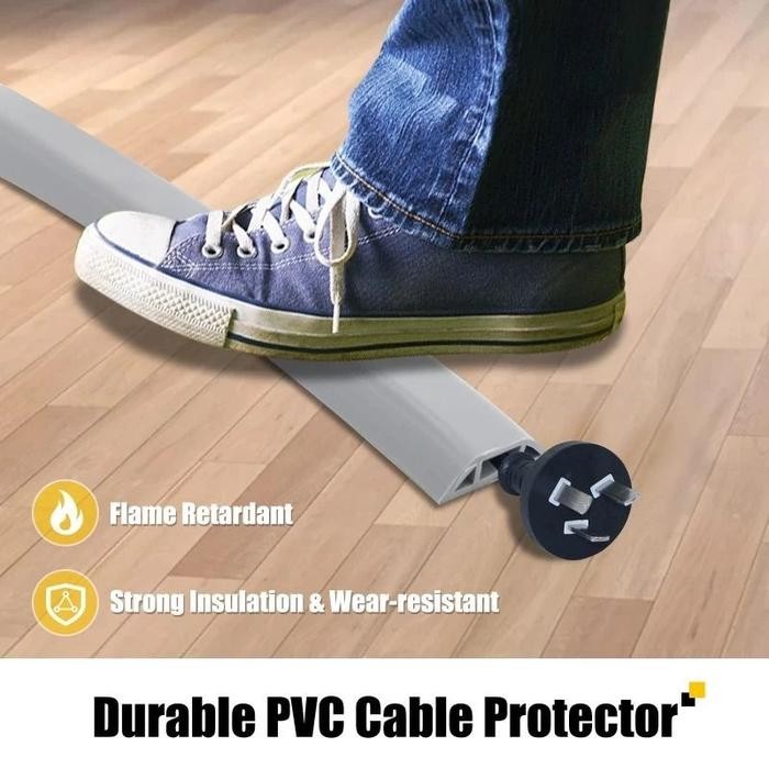 Tms - Pelindung / Penutup Kabel Listrik Cable Organizer Management Aesthetic Kabel Dinding Lantai