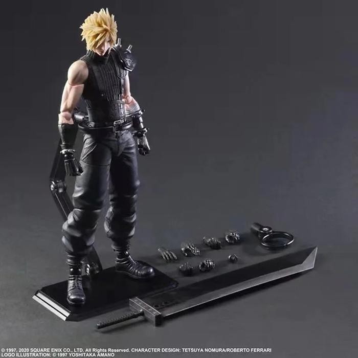 Action Figure Final Fantasy Play Art Kai Cloud Strife