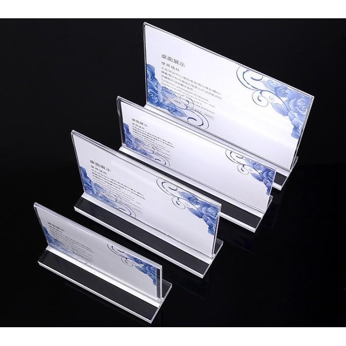 

Acrylic Tent Card / Standing Brosur 2Sisi 3Mm A3