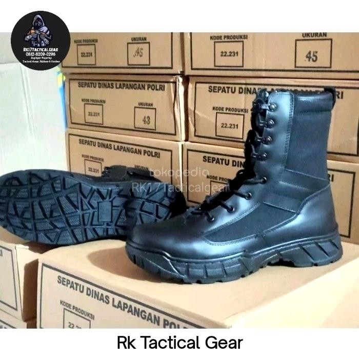 Sepatu Pdl Polri Kulit Asli - Sepatu Pdl Jatah Asli Polri