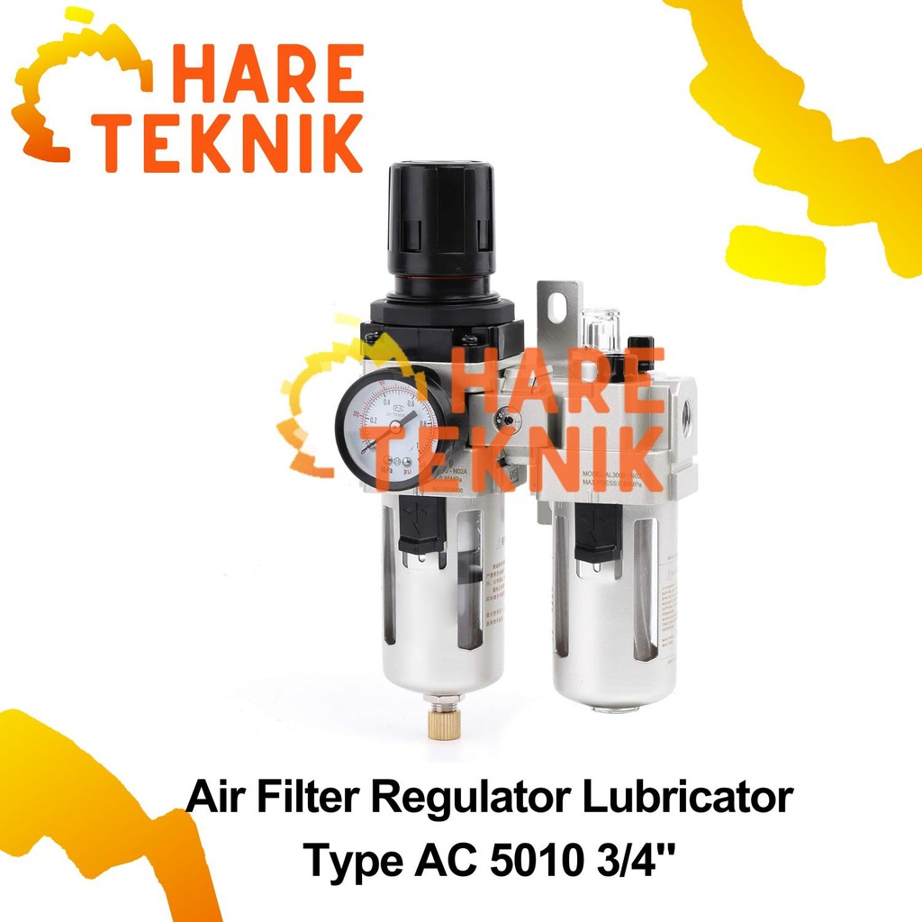 AC 5010-06 FILTER REGULATOR LUBRICATOR PNEUMATIC 2 BARIS 3/4 AC5010-06