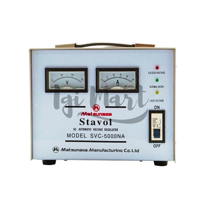 Stavolt SVC 5000W Matsunaga / Stabilizer SVC 5000VA MTS / 5000 Watt