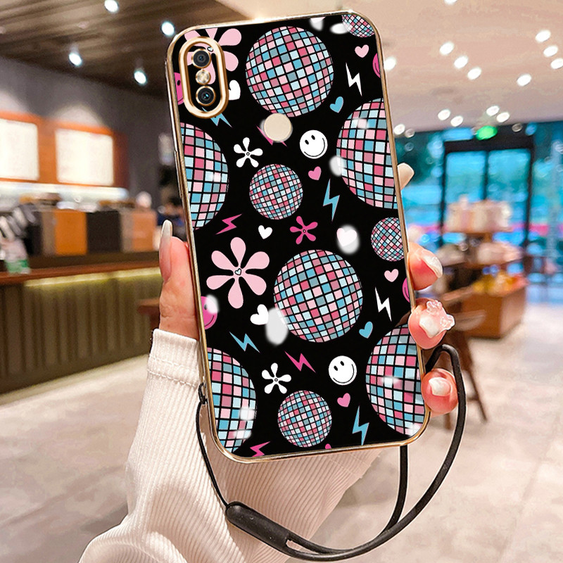 Casing Hp Untuk Xiaomi Redmi S2 Y2 Case Bar trendi Kasing Kesing tali berlapis pelindung Cesing Sili