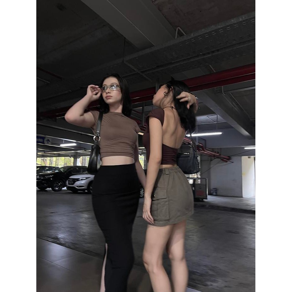 87Q5 Wear Sarey / Iris Top / Backless Top / Y2K Outfit / Atasan Wanita / Wear Sarey Nyaman