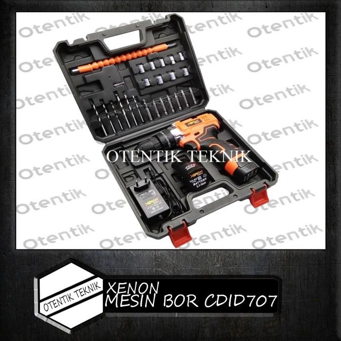 Xenon Cdid707 Mesin Bor Baterai Putar Kiri Kanan - Bor Cordless Drill