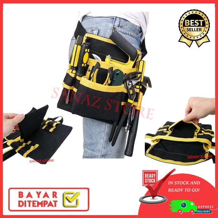 Sabuk Perkakas Tools Bag Toolbox Tas Pinggang Tukang