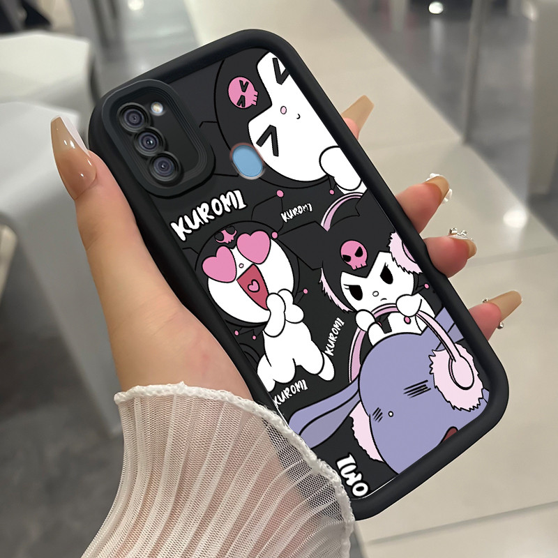 Casing Hp untuk Samsung Galaxy A11 M11 Case ponsel wanita trendi kreatif dengan kepribadian silikon 