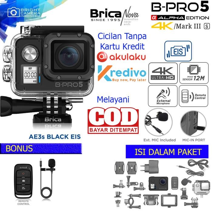 4JLF Action Camera Eis Brica Bpro 5 Alpha Edition Mark Iiis - Ae3S - Black