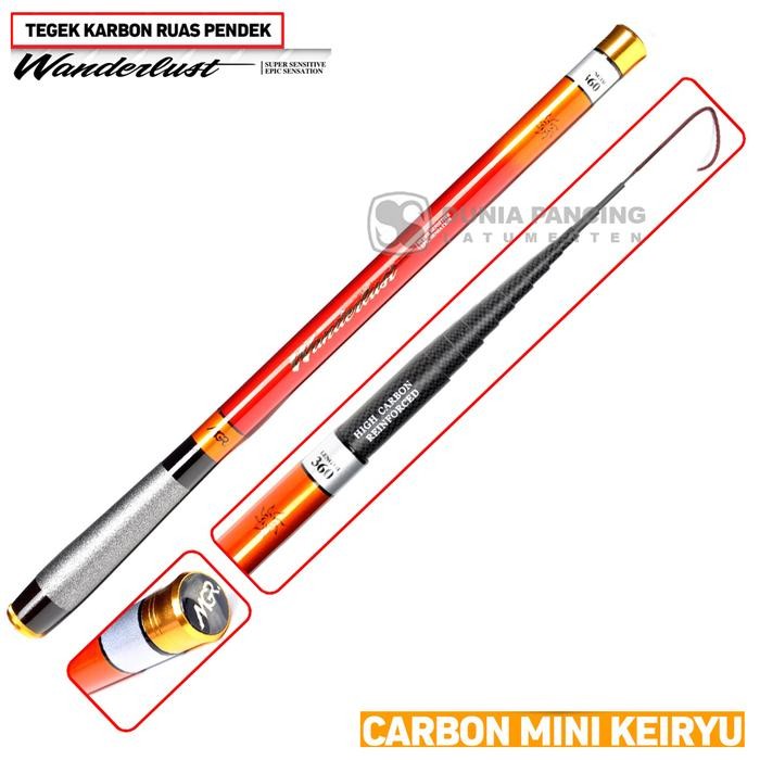Joran Tegek Maguro Dictator Rumble Wanderlust Tegek Ruas Pendek Carbon