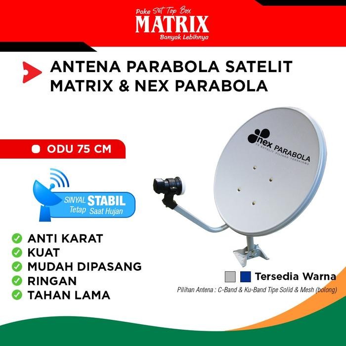 Sale Odu Nex Parabola 75 Cm Biru Solid