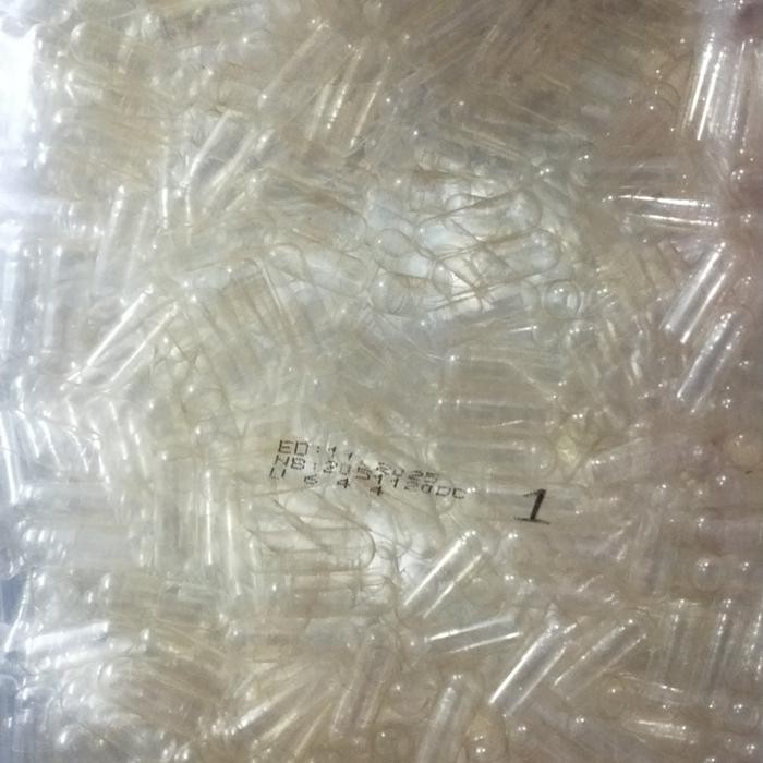 

NWFK Cangkang Kapsul Kosong Uk 1 Ukuran Satu Isi 1000 Transparan Exp 2026