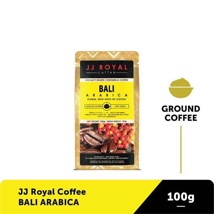 

8SXE Jj Royal Coffee Bali Arabica Ground (Kopi Bubuk) Bag 100G