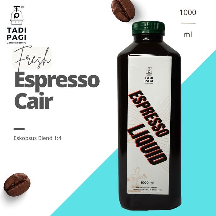 

8SXE Espresso Cair Consentrate 1 Liter Kopi Tinggal Tuang