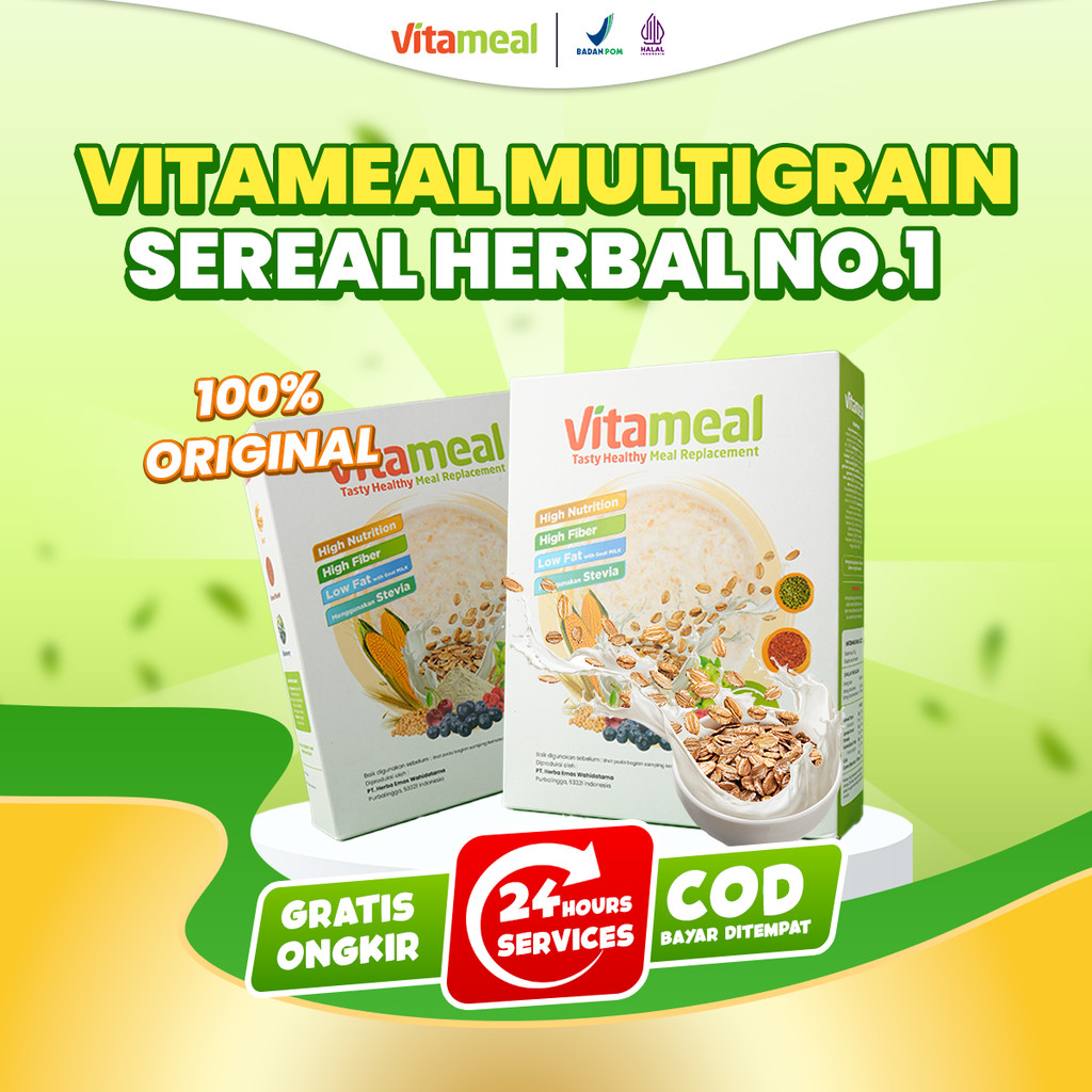 

Sereal Sehat Vitameal – Sarapan Penderita Diabetes dengan Nutrisi Lengkap, Kaya Serat, Tanpa Lonjakan Gula Darah VITAMIL HERBAL