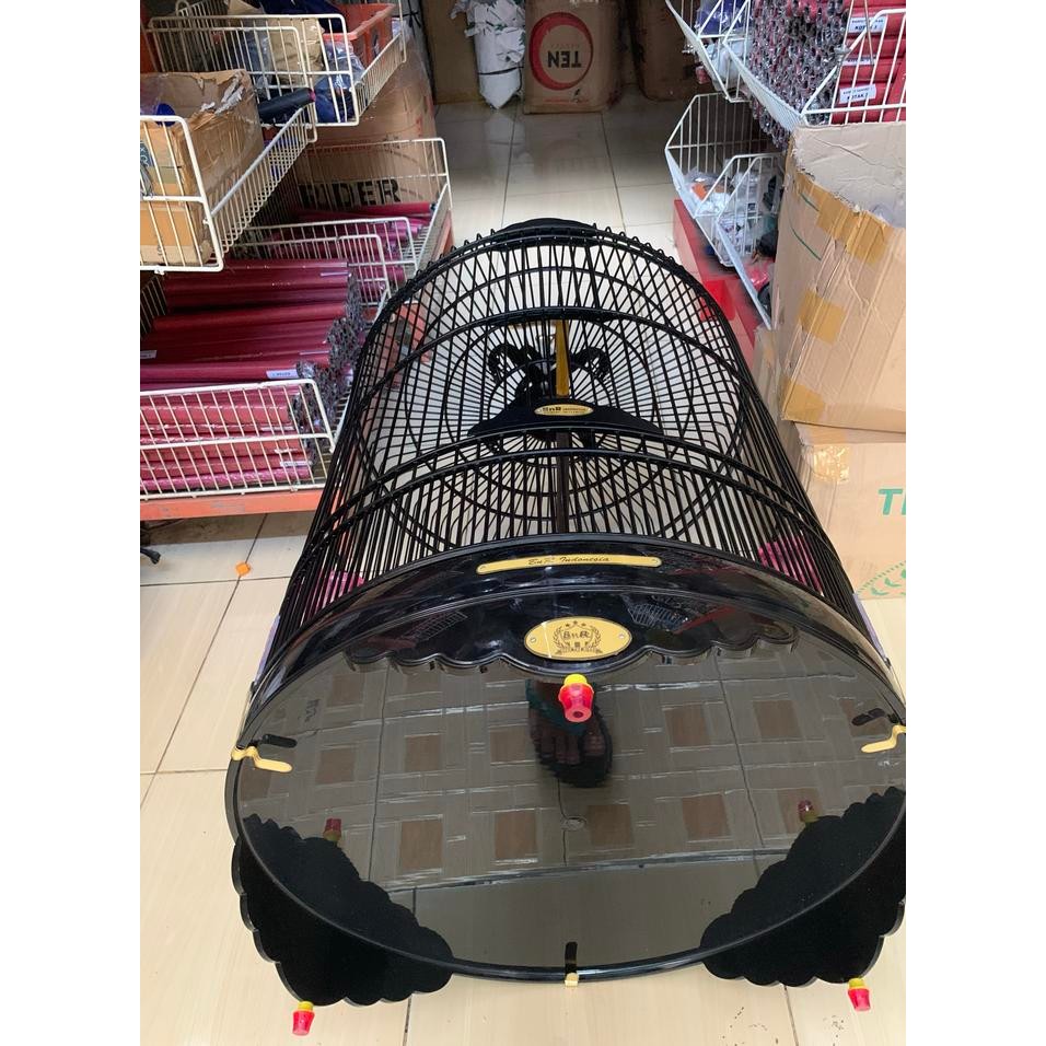 Sangkar Kandang Burung Murai Batu Bnr Pvc Black Magik Baru No 2 ( A1 )