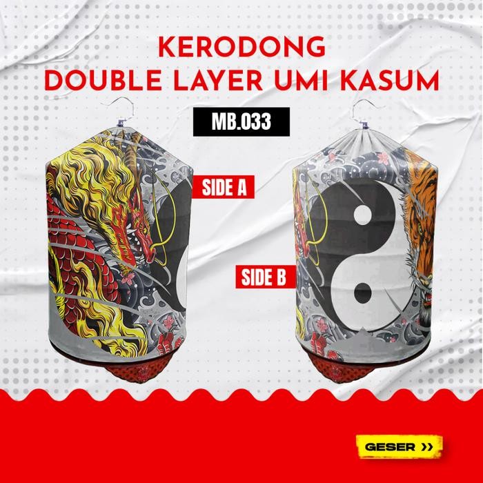 Kerodong Murai Batu Double Layer Pilihan Umi Kasum Motif Mb 033