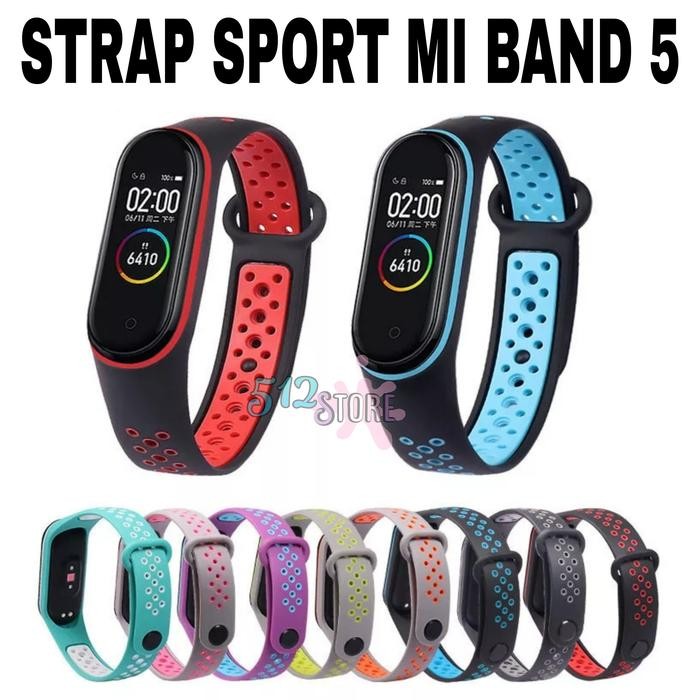 SK6C Strap Mi Band 5 - Strap Sport Mi Band 5 - Tali Mi Band 5 Kualitas Ori