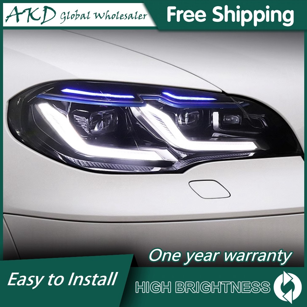 Car For Bmw X5 E70 2007-2013 Headlights Drl Hella Led Bi Xenon Bulb