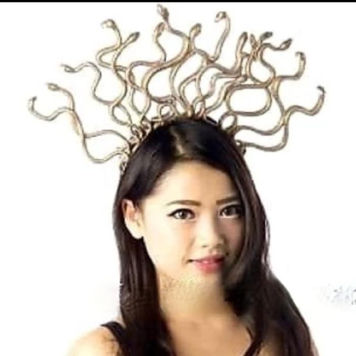 Bando Kepala Ular Medusa Bando Ular Halloween Party Kostum Haloween