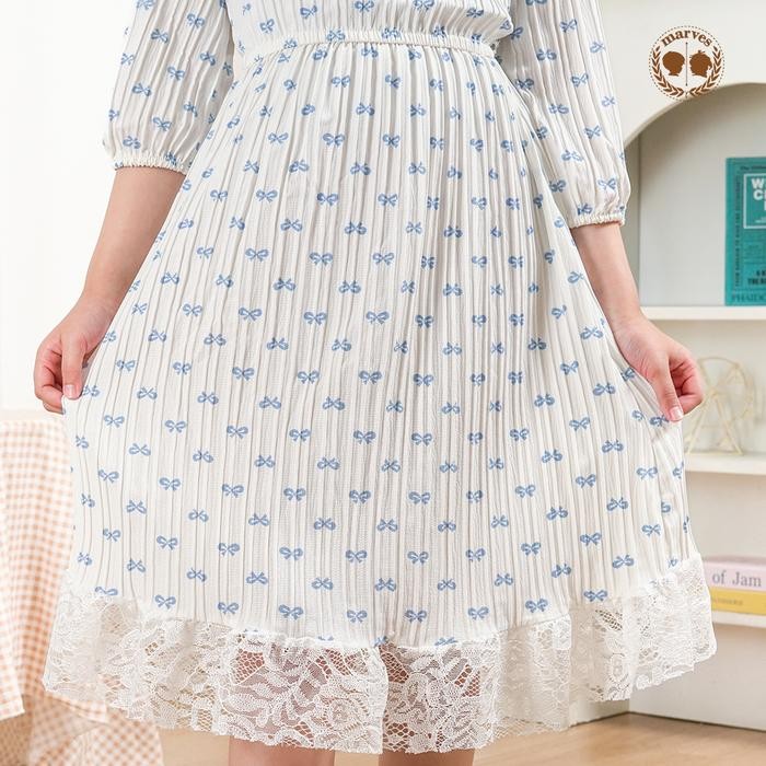 Marves Ariella Couple Dress Ibu Anak Tunik Baju Anak Perempuan Korean Style Bahan Crinckle