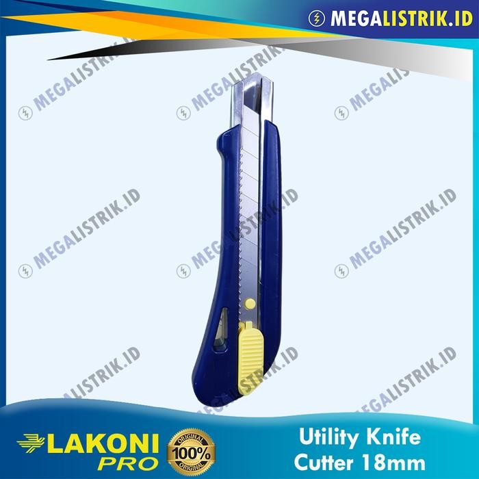 

Promo! Lakoni Pro Cutter Besar 18mm + Bonus 2 Blade / Pisau Kater 101008 Sale