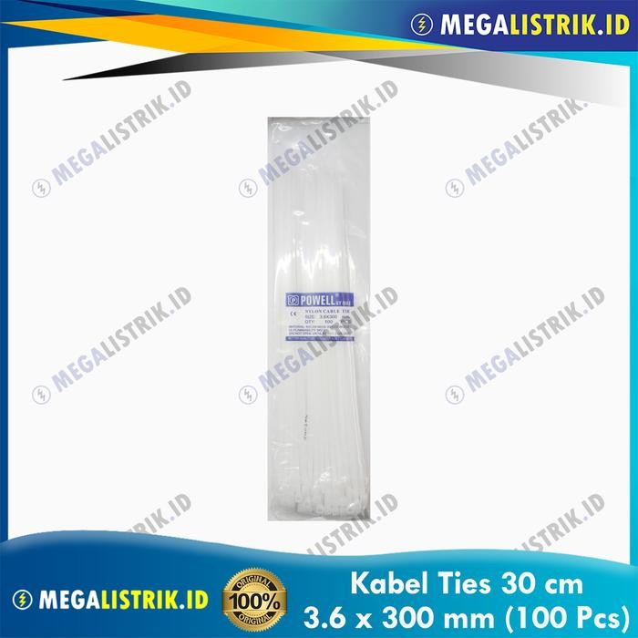 

Hot Promo! Powell Kabel / Cable Ties / Tie 30 cm / 3.6 x 300 mm Putih Low Price