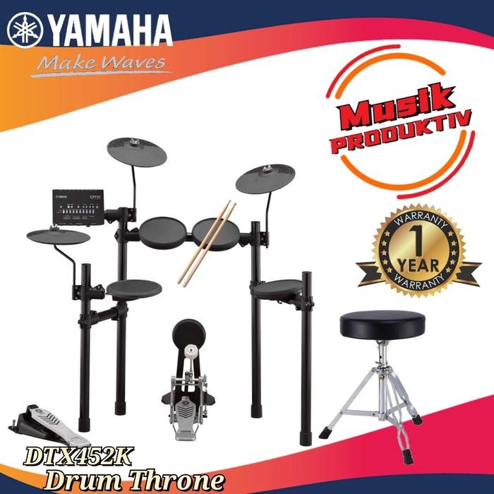 Yamaha Elektrik Drum DTX-452K / DTX 452K / DTX452K plus Bangku Drum