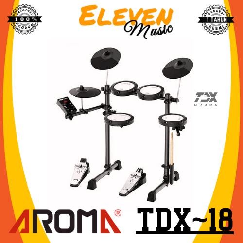 Aroma TDX18 Digital Electronic Drum Kit Drum Elektrik Paket Aroma Music TDX-18