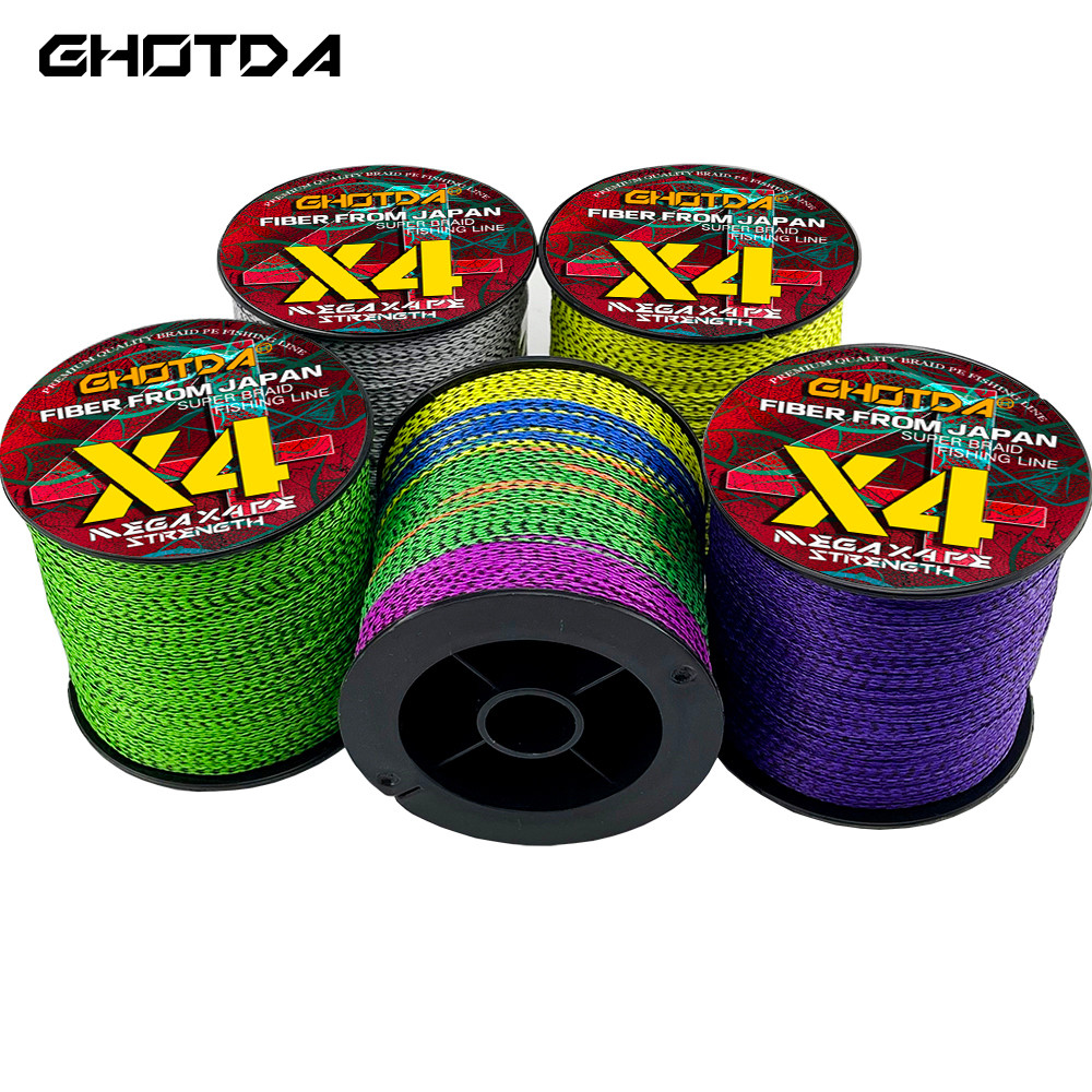 GHOTDA 10LB-80LB Braided Fishing Line 4 Strand PE Line for Saltwater