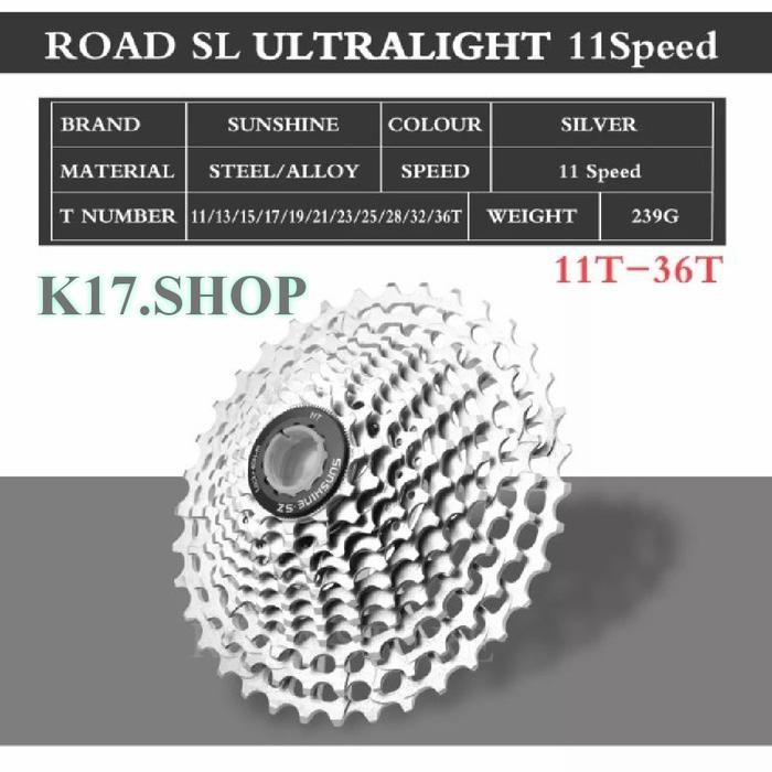 Sunshine Sprocket 11Speed 11 36T For Shimano 105 Ultegra Duraace