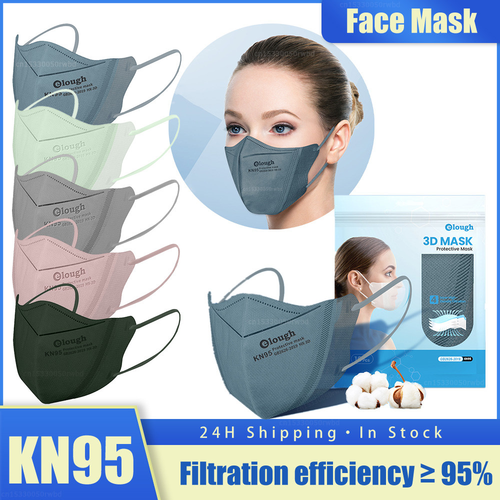 KN95 Masks 3D mask Morandi Black FFP2 mascarillas ce Certified fpp2 4