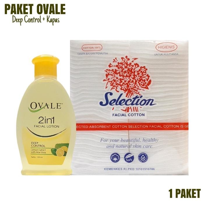 M4R7 Paket Ovale 2In1 Facial Lotion 100Ml + Kapas Bpom