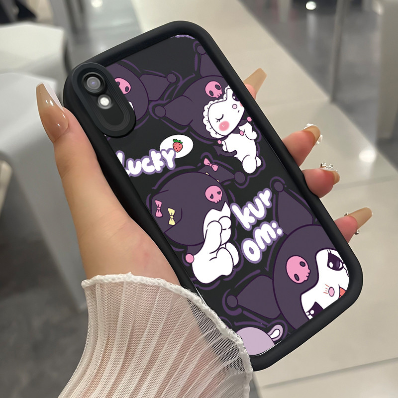 Casing Hp untuk Xiaomi Redmi 9A 9I Case Casing HP Softcase ponsel silikon tahan Kasing Kucing Iblis 