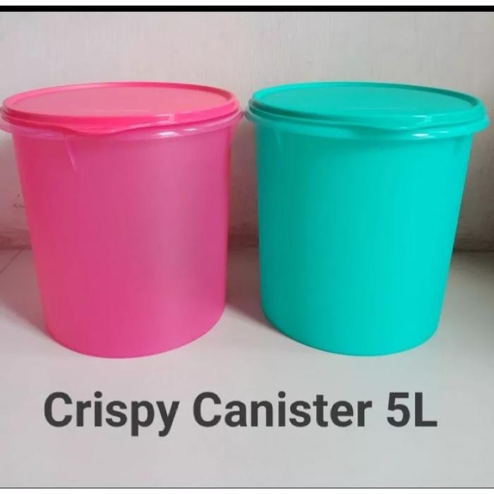 New Tupperware Crispy Canister Giant 5L 1Pcs Termurah